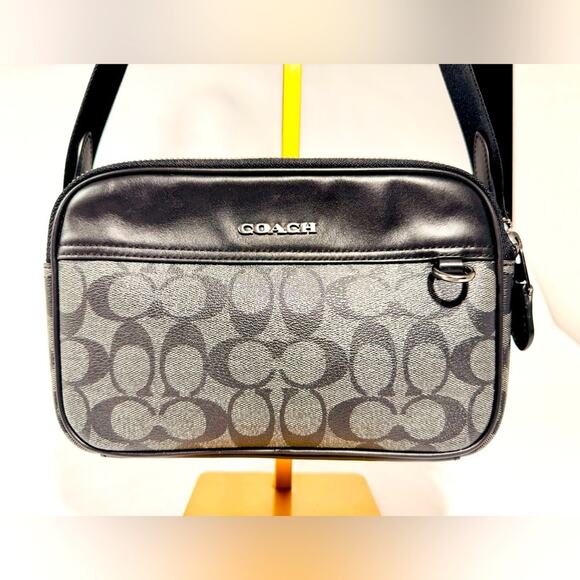 Coach Handbags - Coach Black and Gray Bag Unisex.  New condition very nice!